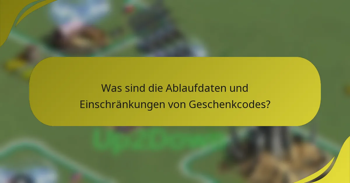 Was sind die Ablaufdaten und Einschränkungen von Geschenkcodes?
